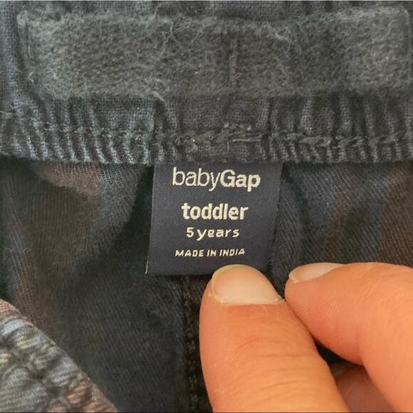 Baby Gap Blue Maroon Striped Cargo Shorts Sz 5T - Picture 2 of 4